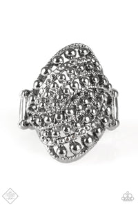 Paparazzi "Drop Dead Debonair" FASHION FIX Magnificent Musings Gunmetal Ring Paparazzi Jewelry
