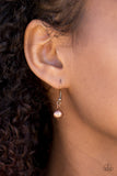 Paparazzi "Secret Of Success" Copper Lanyard Necklace & Earring Set Paparazzi Jewelry