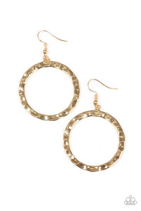 Paparazzi "Hammer Time" Gold Earrings Paparazzi Jewelry