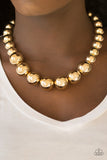 Paparazzi "Glamour Glare" Gold Necklace & Earring Set Paparazzi Jewelry