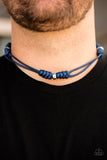 Paparazzi "Great Basin" Blue Urban Necklace Unisex Paparazzi Jewelry