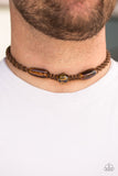 Paparazzi "Jungle Tales" Brown Twine Wooden Accent Urban Necklace Unisex Paparazzi Jewelry