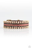 Paparazzi "Trail Excursion" Brown Leather Urban Bracelet Unisex Paparazzi Jewelry