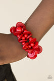 Paparazzi "Tropical Temptress" Red Bracelet Paparazzi Jewelry
