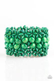 Paparazzi "Tropical Bliss" Green Bracelet Paparazzi Jewelry