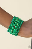 Paparazzi "Tropical Bliss" Green Bracelet Paparazzi Jewelry