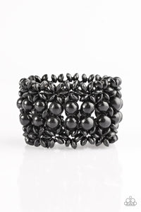 Paparazzi "Tropical Bliss" Black Bracelet Paparazzi Jewelry