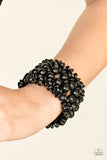 Paparazzi "Tropical Bliss" Black Bracelet Paparazzi Jewelry