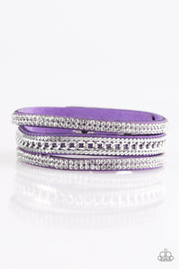 Paparazzi VINTAGE VAULT "Unstoppable" Purple Wrap Bracelet Paparazzi Jewelry