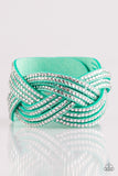 Paparazzi "Big City Shimmer" Green Wrap Bracelet Paparazzi Jewelry