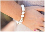 Paparazzi "A New DISCovery" White Bracelet Paparazzi Jewelry