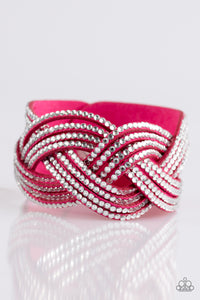 Paparazzi "Big City Shimmer" Pink Wrap Bracelet Paparazzi Jewelry