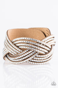 Paparazzi "Big City Shimmer" Brown Wrap Bracelet Paparazzi Jewelry