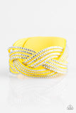 Paparazzi "Big City Shimmer" Yellow Wrap Bracelet Paparazzi Jewelry