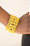Paparazzi "Tropical Bliss" Yellow Bracelet Paparazzi Jewelry