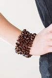 Paparazzi "Hawaii Haven" Brown Bracelet Paparazzi Jewelry