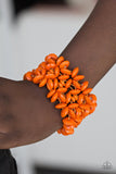 Paparazzi "Hawaii Haven" Orange Bracelet Paparazzi Jewelry