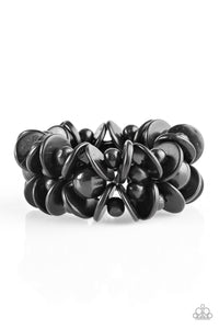 Paparazzi "Tropical Temptress" Black Bracelet Paparazzi Jewelry