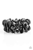 Paparazzi "Tropical Temptress" Black Bracelet Paparazzi Jewelry