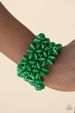 Paparazzi "Hawaii Haven" Green Bracelet Paparazzi Jewelry