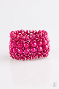 Paparazzi "Tropical Bliss" Pink Bracelet Paparazzi Jewelry