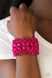 Paparazzi "Tropical Bliss" Pink Bracelet Paparazzi Jewelry
