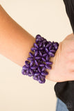 Paparazzi "Hawaii Haven" Purple Bracelet Paparazzi Jewelry