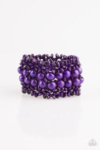 Paparazzi "Tropical Bliss" Purple Bracelet Paparazzi Jewelry