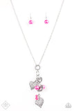 Paparazzi "Take The Plunge" FASHION FIX Pink Necklace & Earring Set Paparazzi Jewelry