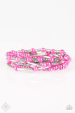 Paparazzi "Capture The Rapture" FASHION FIX Glimpses of Malibu Pink Bracelet Paparazzi Jewelry