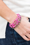 Paparazzi "Capture The Rapture" FASHION FIX Glimpses of Malibu Pink Bracelet Paparazzi Jewelry