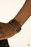 Paparazzi "Road Trip Style" Brown Leather Urban Bracelet Unisex Paparazzi Jewelry