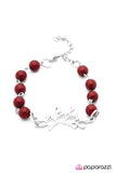 Paparazzi "A Branch in the Mist" Red Bracelet Paparazzi Jewelry