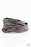 Paparazzi "Shameless Shimmer" Black Wrap Bracelet Paparazzi Jewelry