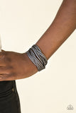 Paparazzi "Shameless Shimmer" Black Wrap Bracelet Paparazzi Jewelry