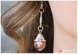 Paparazzi "I AM Hooked" Brown Pearl Hook Earrings Paparazzi Jewelry