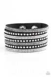 Paparazzi "Victory Shine" Black 123XX Wrap Bracelet Paparazzi Jewelry