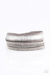 Paparazzi "Just In SHOWTIME" Silver Wrap Bracelet Paparazzi Jewelry