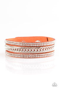 Paparazzi VINTAGE VAULT "Unstoppable" Orange Wrap Bracelet Paparazzi Jewelry