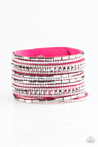 Paparazzi "Wham Bam Glam" Pink Wrap Bracelet Paparazzi Jewelry