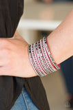 Paparazzi "Wham Bam Glam" Pink Wrap Bracelet Paparazzi Jewelry