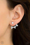 Paparazzi "Big Reputation" White Post Earrings Paparazzi Jewelry