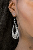 Paparazzi "Big-Time Spender" Silver Earrings Paparazzi Jewelry