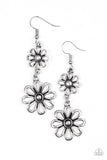 Paparazzi "A Date With Daisies" Silver Earrings Paparazzi Jewelry