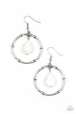 Paparazzi "Stone Style" White Earrings Paparazzi Jewelry