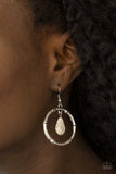 Paparazzi "Stone Style" White Earrings Paparazzi Jewelry