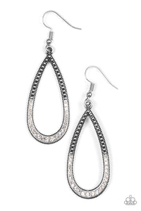 Paparazzi "Dripping In Diamonds" White Earrings Paparazzi Jewelry