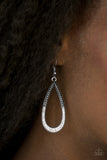 Paparazzi "Dripping In Diamonds" White Earrings Paparazzi Jewelry