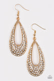 Paparazzi "Big-Time Spender" Gold Earrings Paparazzi Jewelry