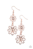 Paparazzi "A Date With Daisies" Rose Gold Earrings Paparazzi Jewelry